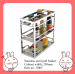 Stainless steel pull out basket with soft closing slides