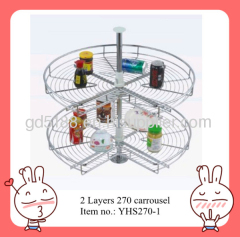 Revolving basket 360 degrees for kitchen organizser