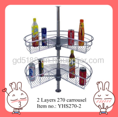 Revolving basket 360 degrees for kitchen organizser