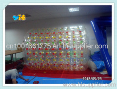 inflatable water roller 1 chamber, human sized hamster ball, aqua roller