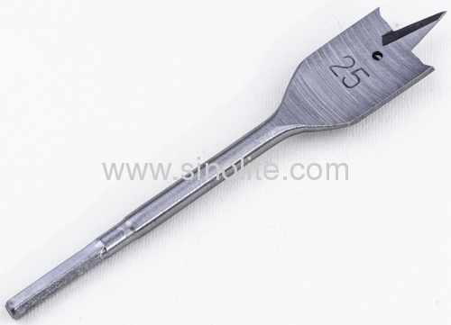 Spade Bit type A Sizes: 6-40mm (1/4"--1-9/16") Length: 152mm--400mm (6"--16"), hex shank or quick shank