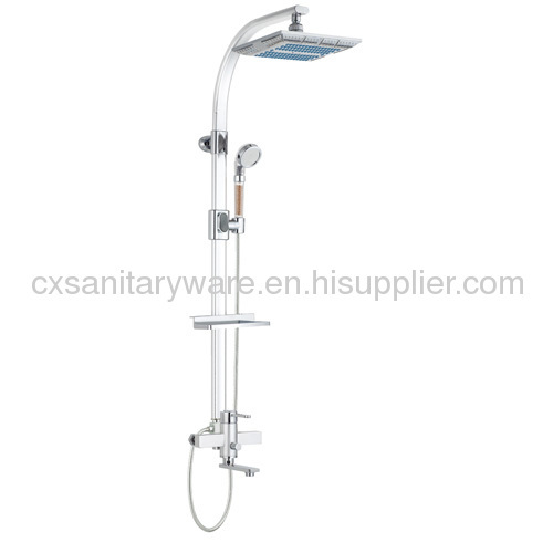 Aluminium bathroom shower rod