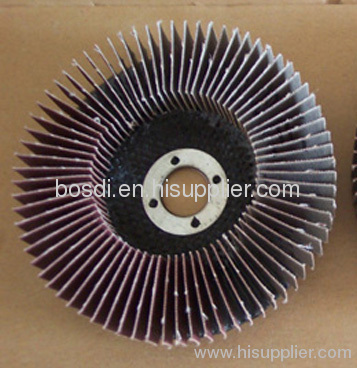 Upright flap disc abrasives