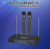 PROFESSIONAL VHF DUAL CHANNEL WIRELESS MICROPHONE VHF-202