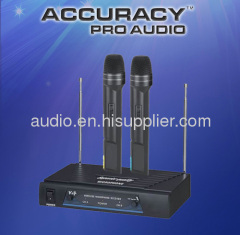 PROFESSIONAL VHF DUAL CHANNEL WIRELESS MICROPHONE VHF-202