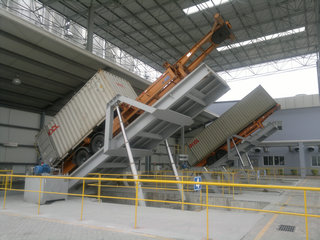 container truck unloader