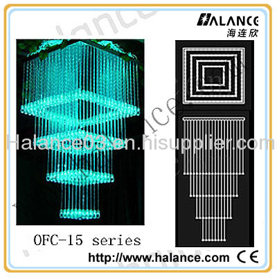 Optic Fiber Chandelier