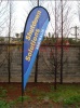 outdoor teardrop flag banner