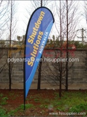 outdoor teardrop flag banner