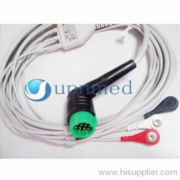 Medtronic Physio-Control 3 lead ECG Cable with leadwires
