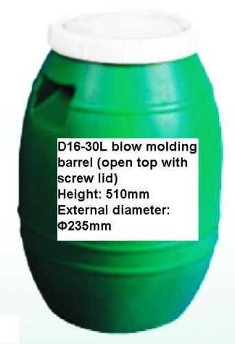 D16-30L blow molding barrel (open top with screw lid)