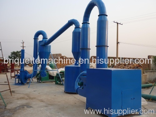 large capacity hot air dryer for drying wood sawdust for making pellet and briquette