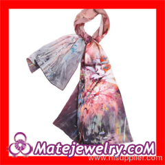 Wholesale Women's Scarves Shawls Cheap Fashion European Designer Silk Scarf