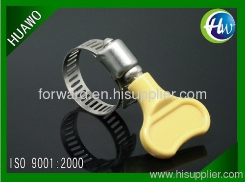 American type Hose Clips with plastic handle
