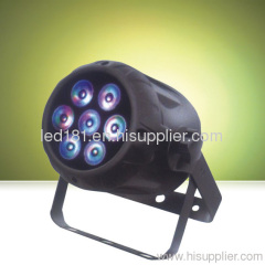 7pcs led 21w/63w rgb 3in1 tricolor dmx lighting