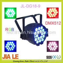 High power 18x3w die casting aluminum tricolor led par