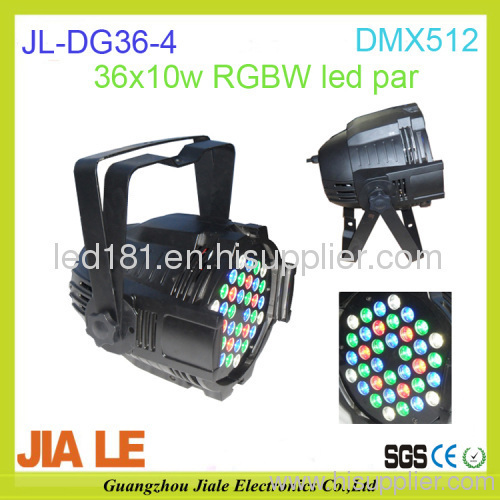 High power DMX RGBW 36x3W LED Effect Light