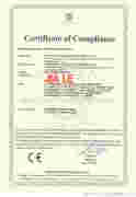 JIALE LIGHT CE Certificate