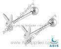 Playboy Rabbite Luster Cute 316l Fashion Tongue Industrial Barbell Jewelry For Anniversary