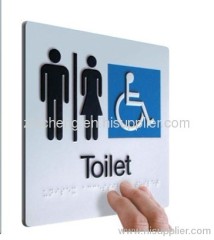 sign plate braille sign plate