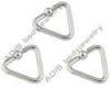 Triangle BCR Nose, Ear Body Jewelry / Ball Closure Rings, 316L Surgical Stainless Steel