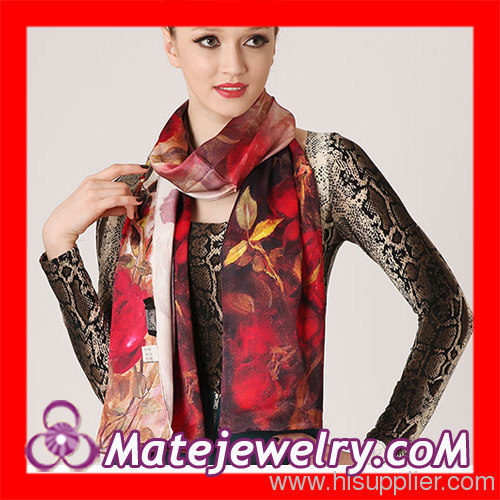 Red Silk Scarf For Women