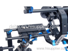 DSLR Rig Shoulder Mount Support System Stabilizer Follow Focus +M3 mottle box+c-frame upper handle+Follow Focus Whip