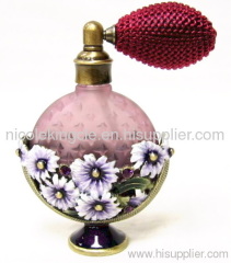 alloy nice shape round perfume bottles fill essense oil