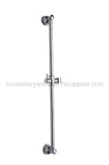 Stainless steel & brass sliding bar shower sets