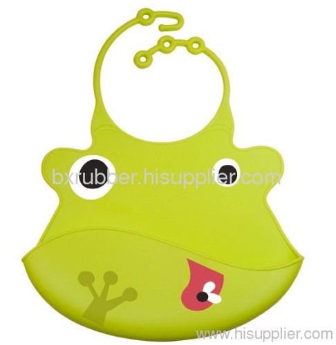 Baby bibs , silicone baby bibs with different faces printed