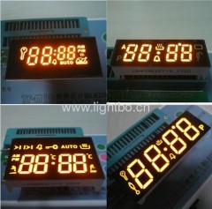 Amber 7 segment led numeric display, various character height available