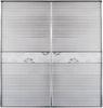Interior Aluminum Glass Sliding Door, Silvery White Bedroom Wardrobe Sliding Doors