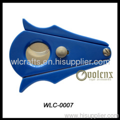 2013 hot sell promotional gift full stainless steel cigar cutter with gold-plating