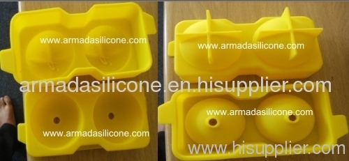 2pcs design silicone ice ball tray for whisky , drinking