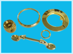 Nonstandard allpy Decoration Hardware and accessories golden plated in die casting process