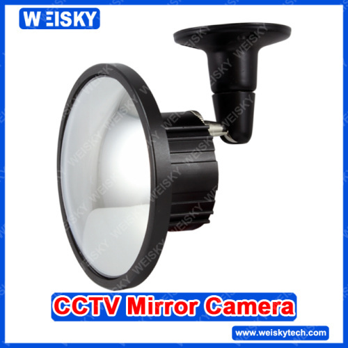 WEISKY Security CCTV Hidden Mirror Camera with Wide Angle 2.1mm lens Dome Camera