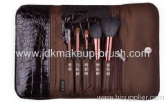 Animal Hair 5pcs Cosmetic brush set with PVC pouch