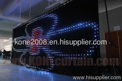 pitch 10cm ,476 high brighness SMD ,pc control display curtain