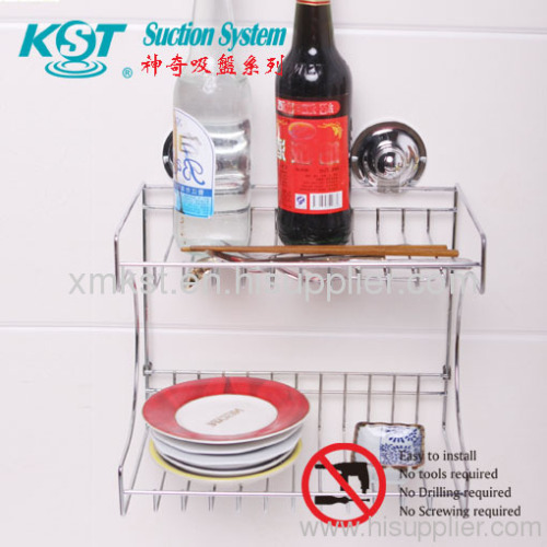 Super Suction hook 2 tier shelf