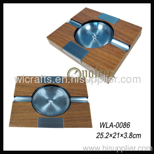 wholesale custom wood cigar ashtray