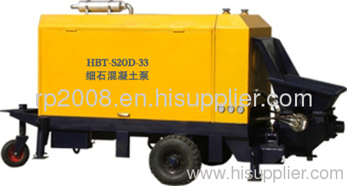 HBT-S20D-33 Diesel Engine Concrete Pump