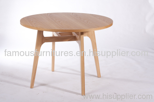 classic fine non-foldable wooden round dining tables