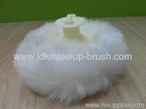 Beauty Plush Powder Puff with plastic handle