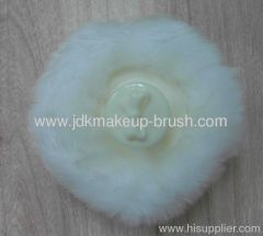 Beauty Plush Powder Puff with plastic handle