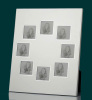 8 openings aluminum collage photo frame for gift or home decor