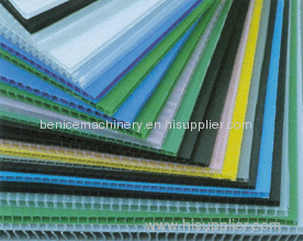 hot sell PC PP PE PVC Hollow Grid Board Production Line