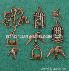 mental pendants -birds and trees