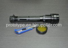 custom led flashlight custom light shell