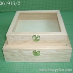 Wooden shadow box, wooden display box
