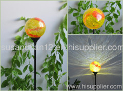 Glass Ball Solar Stick Light